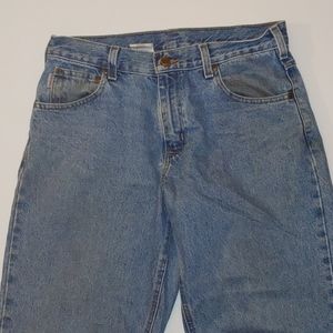 Carhartt light to med wash jeans